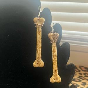 Bone earrings